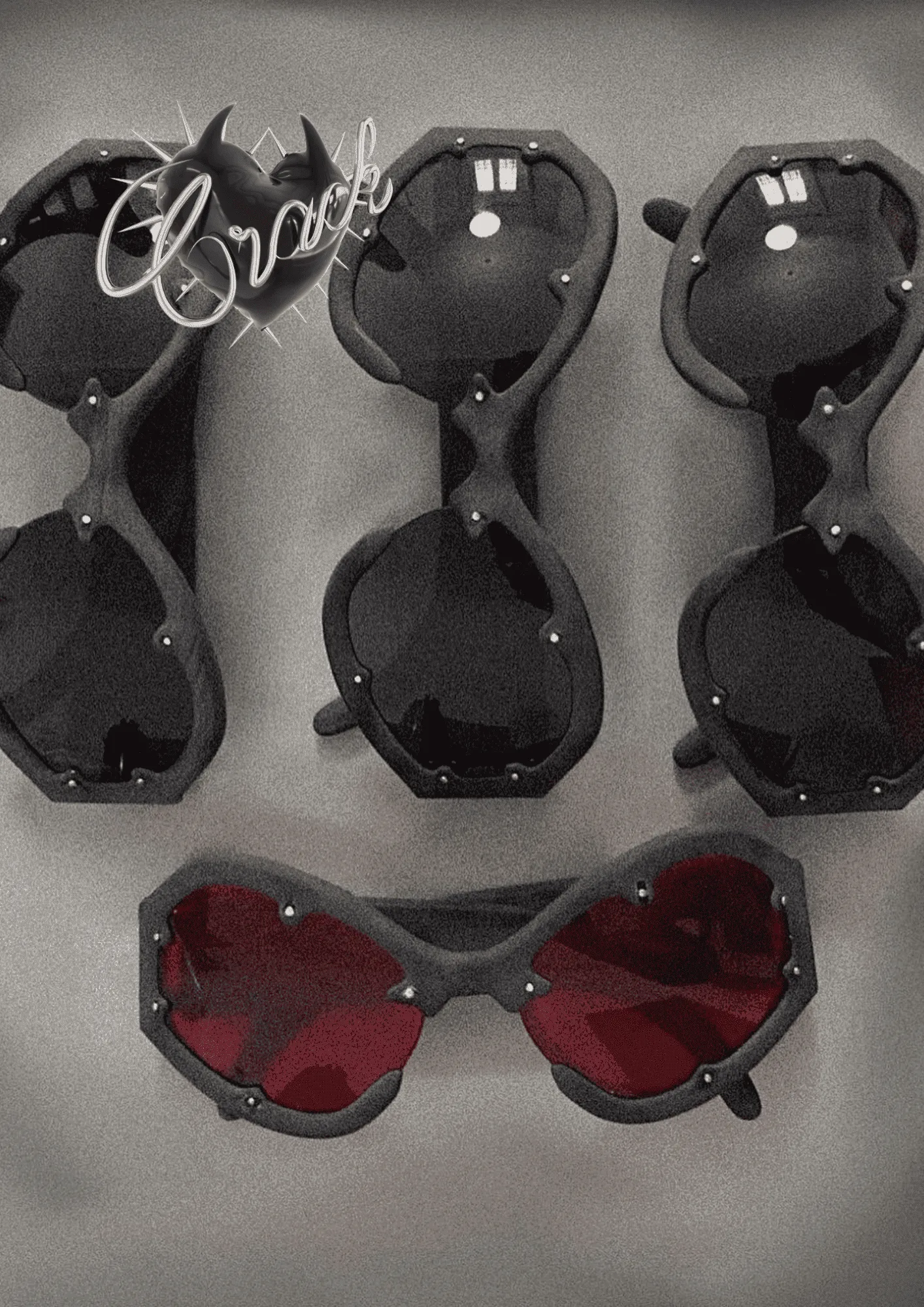 Diseño de gafas impresas en 3D para Crack Studio — Studio Ruuh